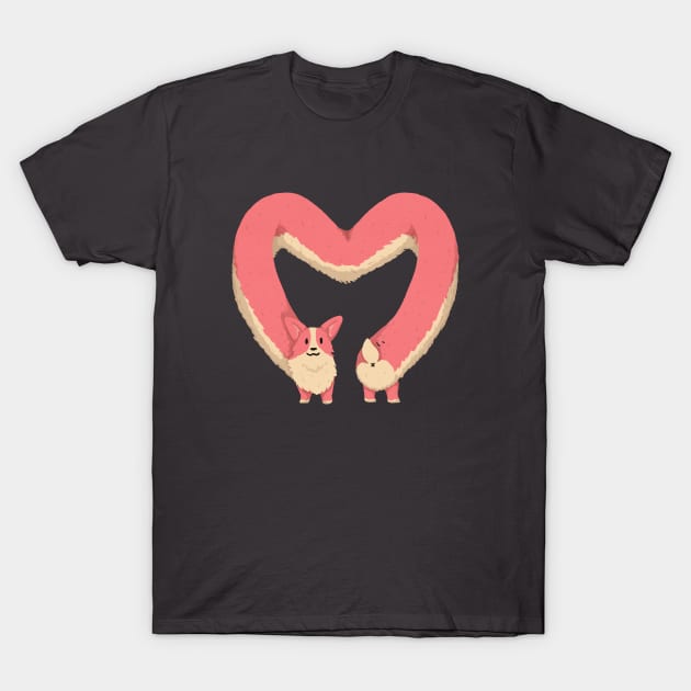 Corgi Heart T-Shirt by CorinnaSchlachter